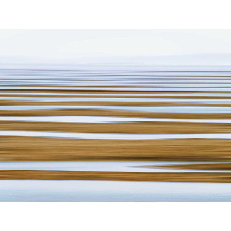 «Sand Flats in Fog» par Katherine Gendreau, reproduction sur toile, H 36 po x l 48 po