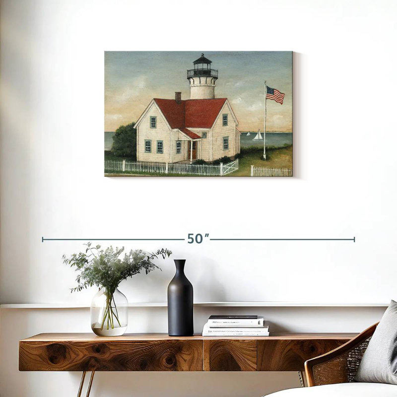 Maison du gardien du phare Lilie, H 20 po x l 30 po