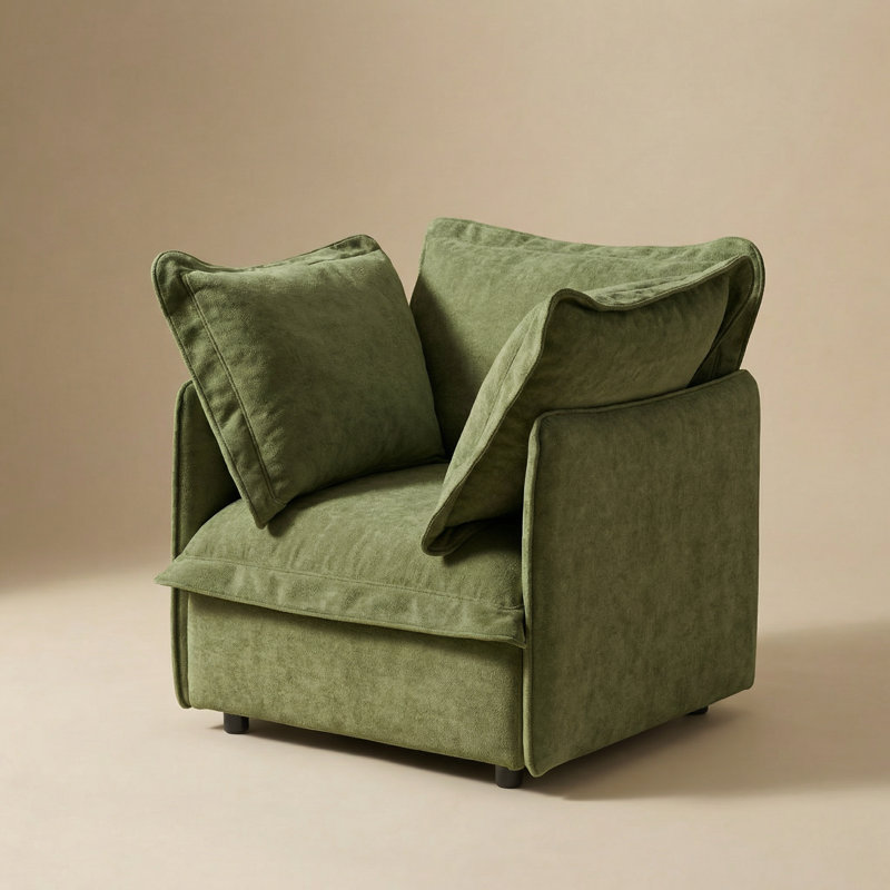 Fauteuil Edwards, vert genévrier, Vert genévrier