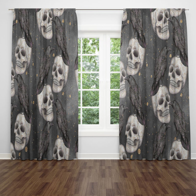 Panneaux de rideaux géométriques semi-transparents, l 40 po x L 82 po