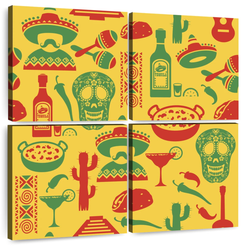 Kerner Mexican Icons, 26" H x 26" W
