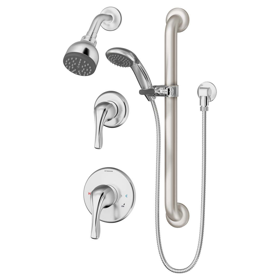 Origins 2-Handle Wall-Mounted Shower Trim Kit with Hand Shower (Valves not Included) Symmons 