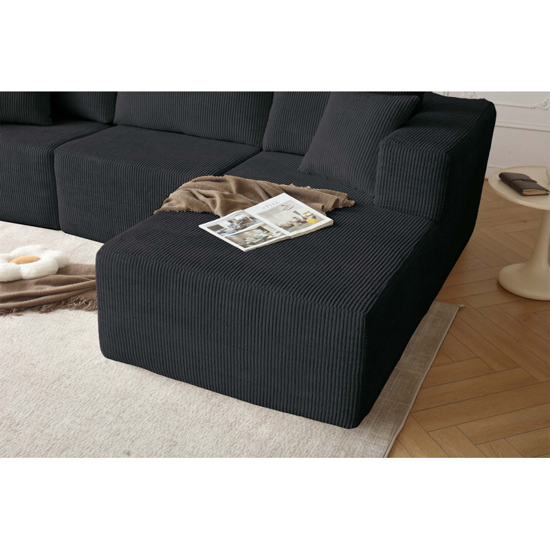 Canapé-lit convertible polyvalent avec accoudoirs repositionnables et coussins moelleux, idéal pour toutes les pièces et divers besoins de vie