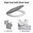 Colored One-Piece Toilet With Round Base, Elongated Toilet Bowl 17” ADA Seat Height, 1.28 GPF Single Flush, 12” Rough-In-116381091