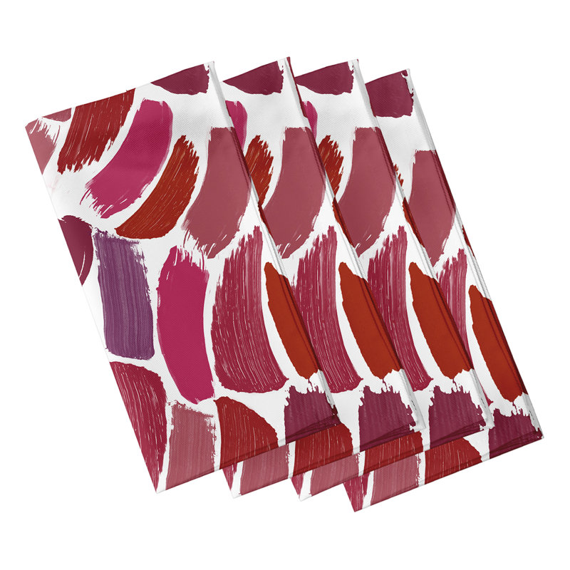 Ensemble de serviettes 4 pièces Alfarata Novelty, Rouge