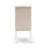 3 Piece Dinette Set for Small Spaces Contains a Round Kitchen Table with Pedestal and 2 Cream Linen Fabric Parson Dining Chairs, Linen White-123719601-123719599-123719598