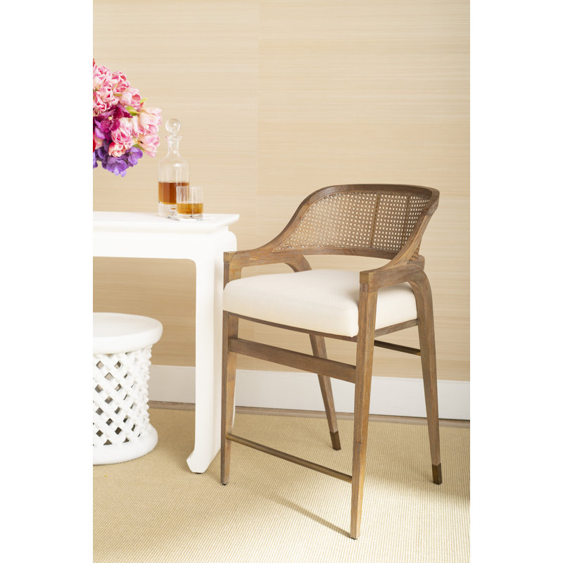 Edward Upholstered Stool, Black