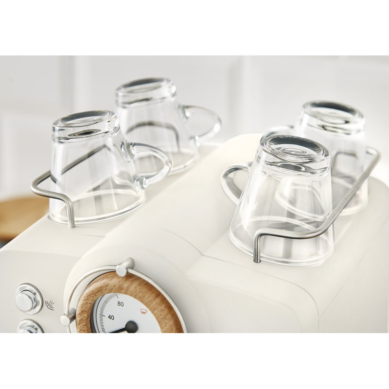 Swan Nordic 20-Bar Espresso Machine, White