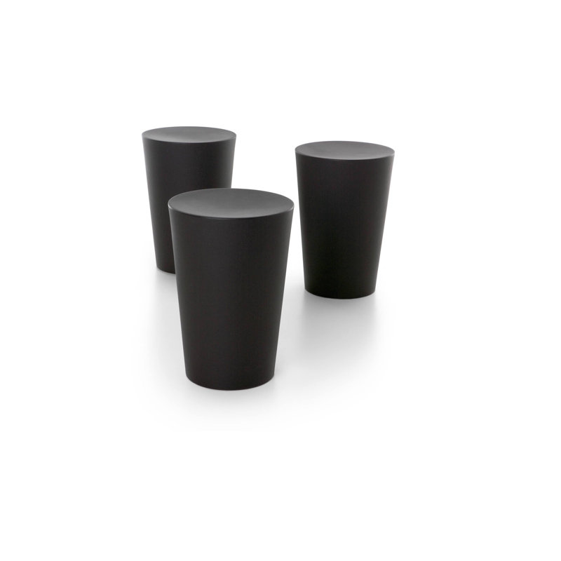 Container Accent Stool, Black