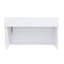 Lit de jour double avec armoires de rangement, range-chaussures et ports de chargement USB - Lit en bois peu encombrant, blanc-1361044433