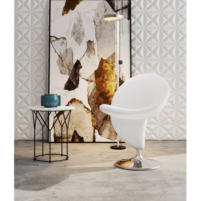 Edinburg Upholstered Swivel Accent Chair
