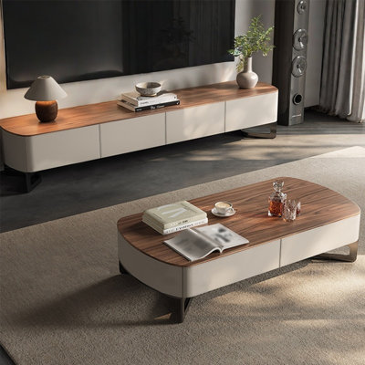 Combinaison de table basse et de meuble télé de style italien