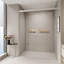 Double porte de douche coulissante sophistiquée pour la salle de bain, rehaussant l'expérience de la douche-112100316