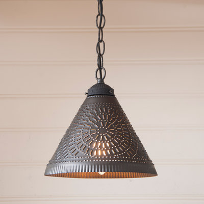 Luminaire suspendu conique à 1 lumière Ranstead