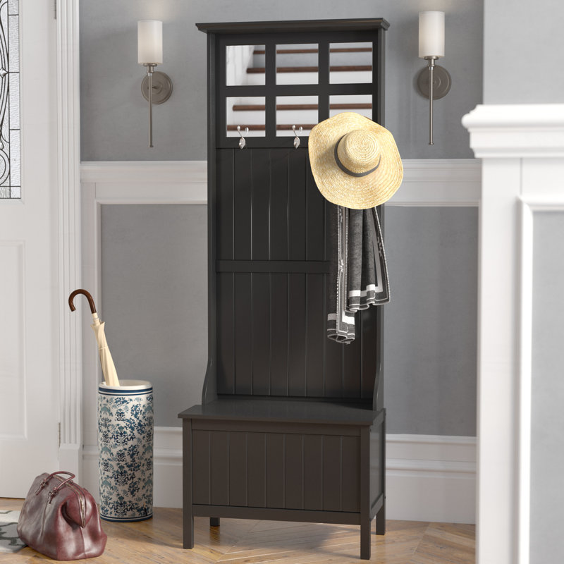 Hall Tree 26'' Wide with Bench and Shoe Storage