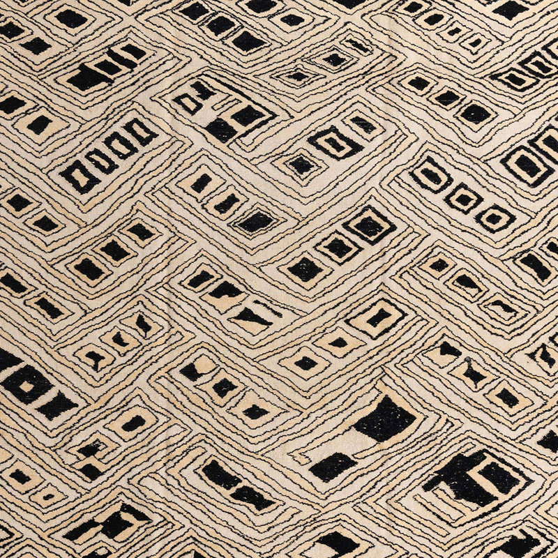 Tapis abstrait moderne 4742, Carré 8 pi