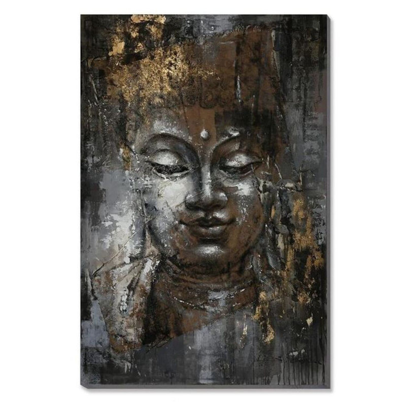 Bouddha 50% décor peint à la main