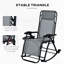 Chaises berçantes d'extérieur 2 pièces Outsunny
