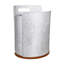 Burnished Fabric & Leather Bin