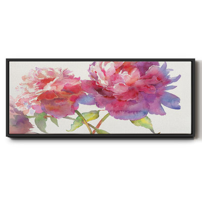 Prise pivoines II - toile encadrée