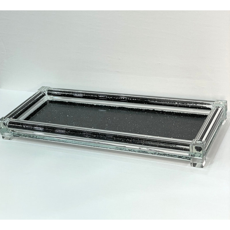 Grand plateau en verre Ambrose