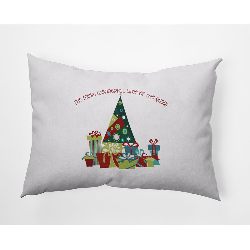 Reversible Throw Pillow, 14" x 20", Rectangular