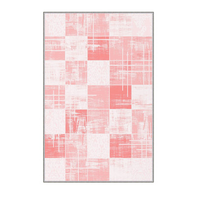Antibacterial Woven Carpet (3D Digital Print) 4. x 5.9 Feet, 1% Polyester, Pile Height: .3 Inches | PVC Felt Dot Non-Slip Underside, Machine Washable, Perfect for Living Room & Bedroom Decor