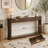 70.1" Wavy-Patterned Storage  Console Table,Sofa Table-589595449
