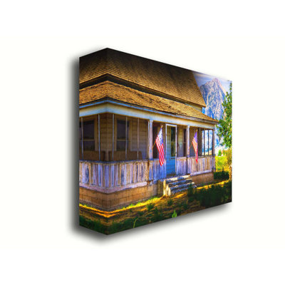 Drapeaux de maison par Kelly Wade. Estampe numérique