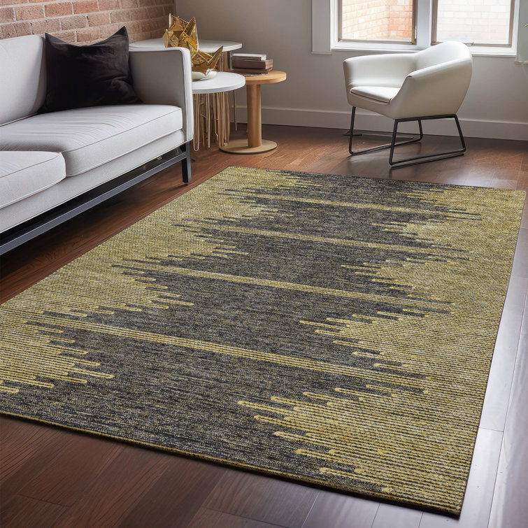 Premium Machine Washable Cerrito Graphite Rug