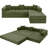 Boneless Modular Corduroy Reversible Sectional Sofa - 5-in-1 Convertible Sleeper, No-Assembly Grand King Bed-55331176
