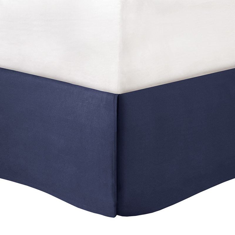 Indigo and White King Cotton Damask Comforter Set