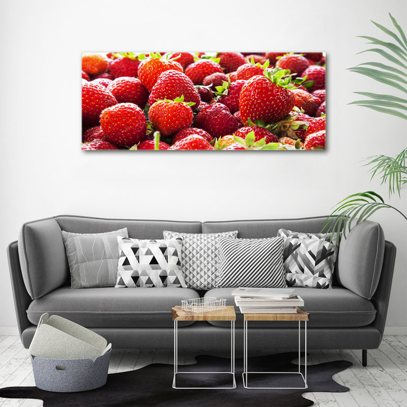 Strawberries - No Frame Print on Canvas