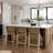 Woven Faux Suede Counter Height Stool with Solid Wood Legs, 2-Pack-855601027-853072001-832555682
