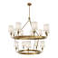 William Chandelier - 14-Light Lacquered Burnished Brass-1000969539