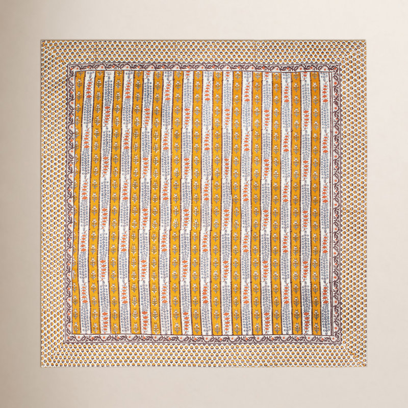 Charlemont Provence Rectangular Tablecloth, 128" x 71", Dijon/Blue