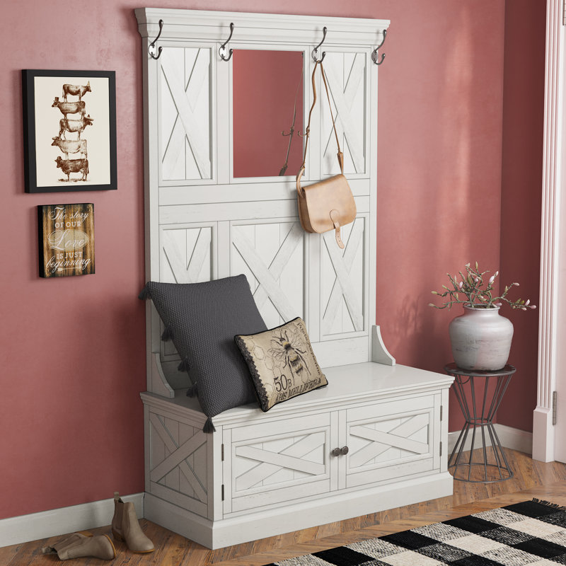 Lana Hall Tree 45'' Wide with Bench