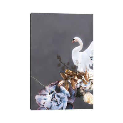 Swan Gold II by Design Fabrikken - Wrapped Canvas Painting
