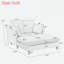 Chaise longue moderne avec coussins-975997491