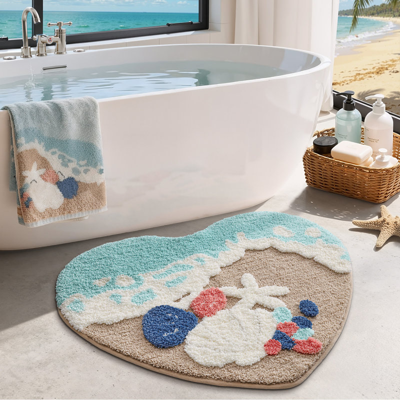 Tapis de bain doux antidérapant Beach