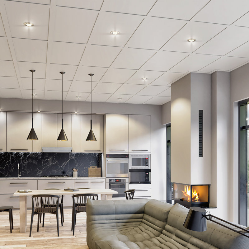 150 Sq.ft. Suspended Ceiling Tile And Grid Kit (2x4 Tiles)