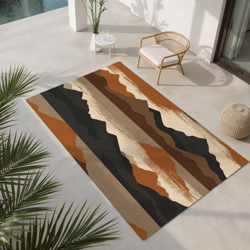 Tapis intérieur et extérieur Aurora Rise, Rectangle 1 pi 6 po x 2 pi 6 po