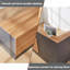 Bureau de réception moderne en forme de L avec classeur verrouillable et plateau à clavier - Comptoir de réception en bois de 86,6 po de largeur pour le bureau, le hall d'hôtel et le restaurant, à gauche-926034501