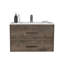 Meuble-lavabo flottant 20,4 po avec 2 tiroirs