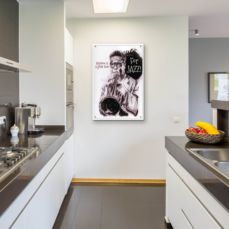 «Anytime Is A Great Time» par TM Borenstein, art mural en verre acrylique, H 36 po x l 24 po x P 0,2 po