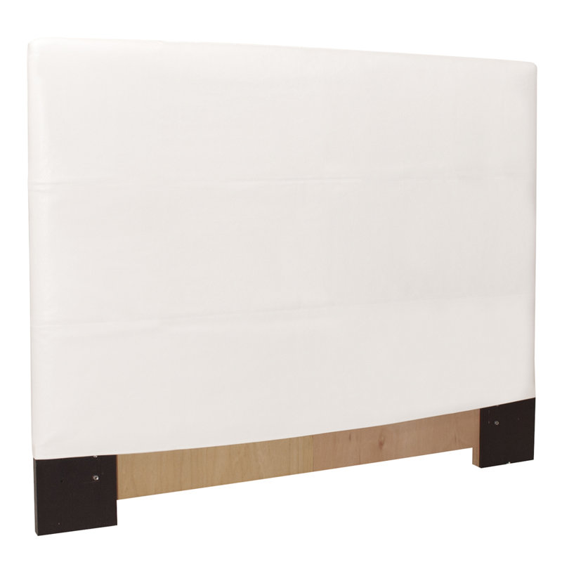 Headboard Slipcover, 53" H x 48" W x 3" D, Avanti White