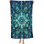 Serviette de plage en microfibre à motif floral bleu bohème Mandala Boho
