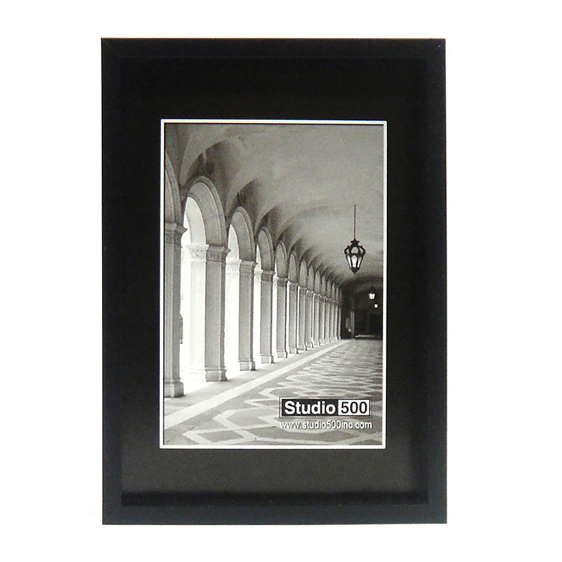 Cadre photo Glam, Noir mat, 6 po x 4 po