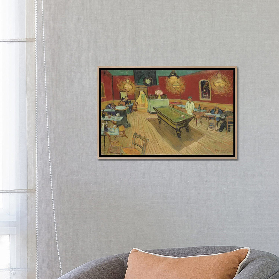 'The Night Café, 1888' by Vincent Van Gogh- Painting Print on Canvas