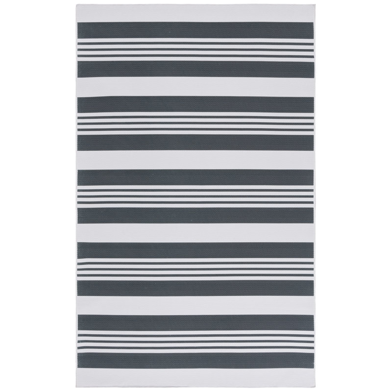Amalea Performance Machine Washable Striped Rug, Rectangle 5' x 8'